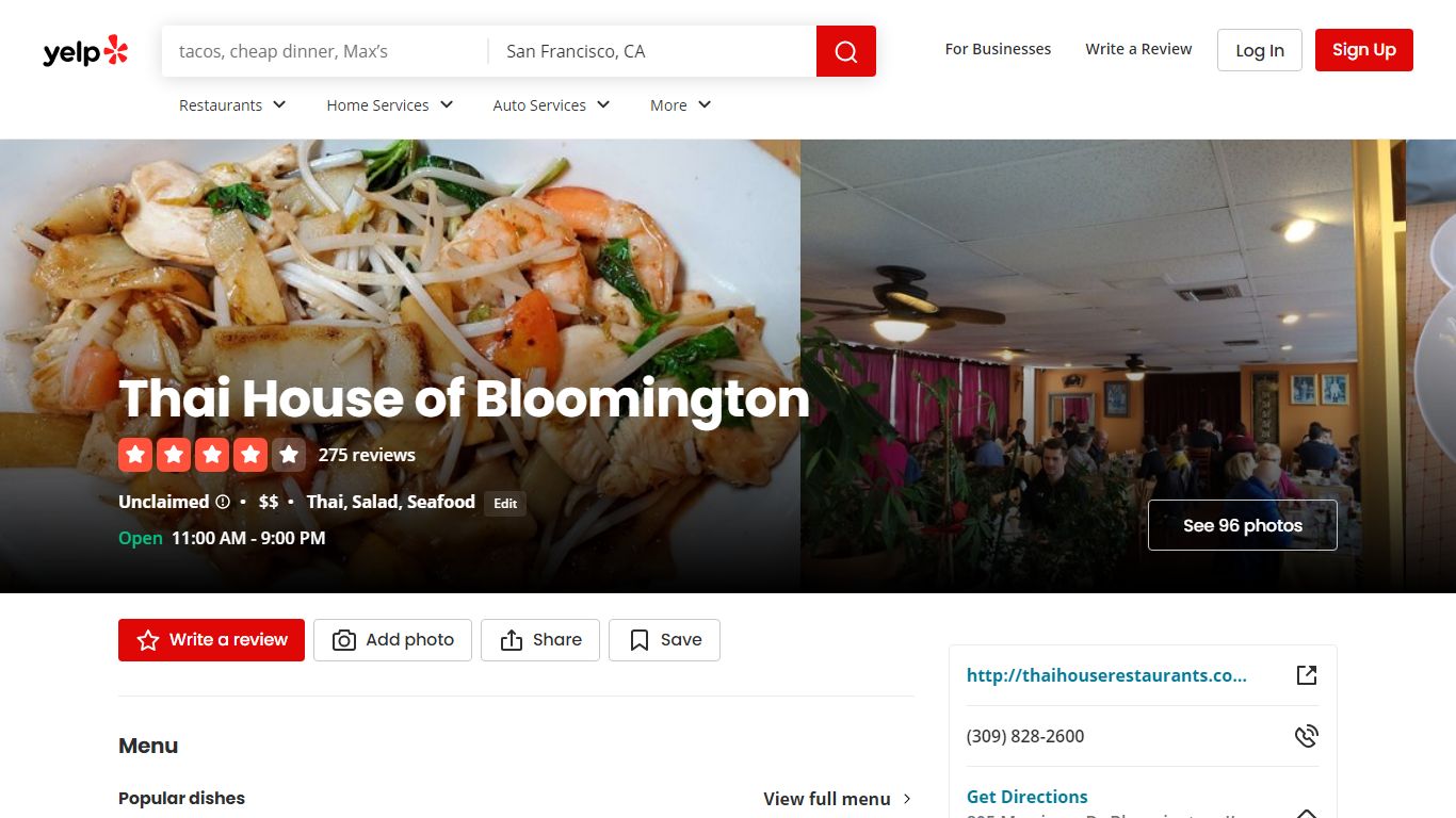 Thai House of Bloomington - Bloomington, IL - yelp.com